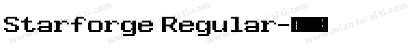 Starforge Regular字体转换